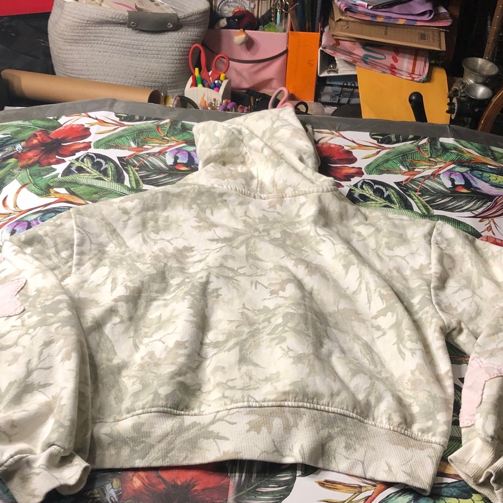 Megan Moroney Camo Zip-Up Hoodie with Pink Accents - Picture 8 of 8